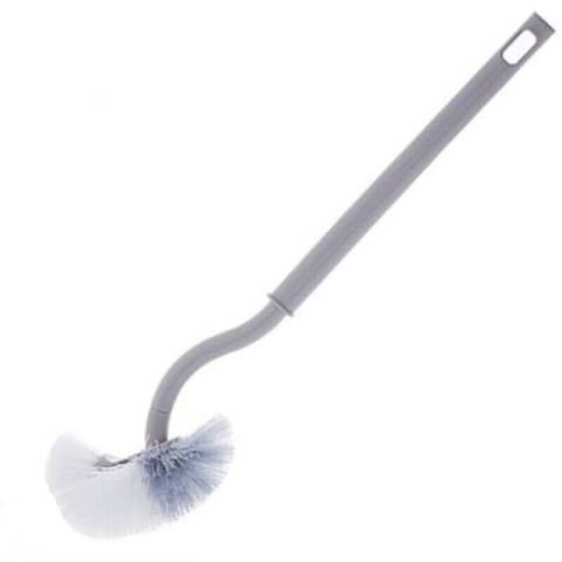 Bukuu Japanese-style toilet brush household no-dead-end toilet brush new wall-mounted bathroom long-handled toilet brush 1 pack free hook