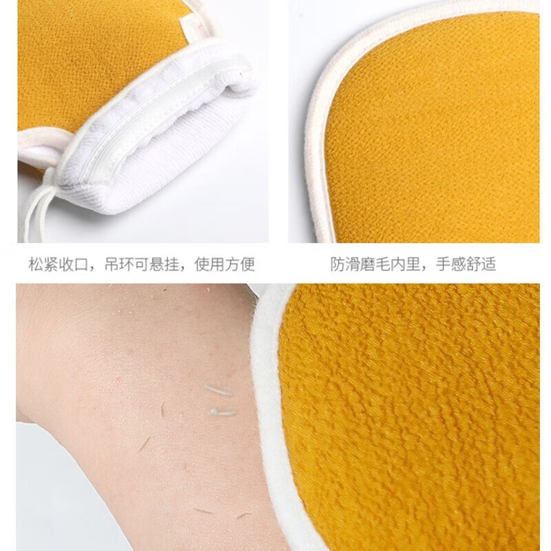 Jingxun bath towel, back strip, back rub bath towel, powerful decontamination long bath towel, back rub bath towel, unisex, coral blue 3-piece set