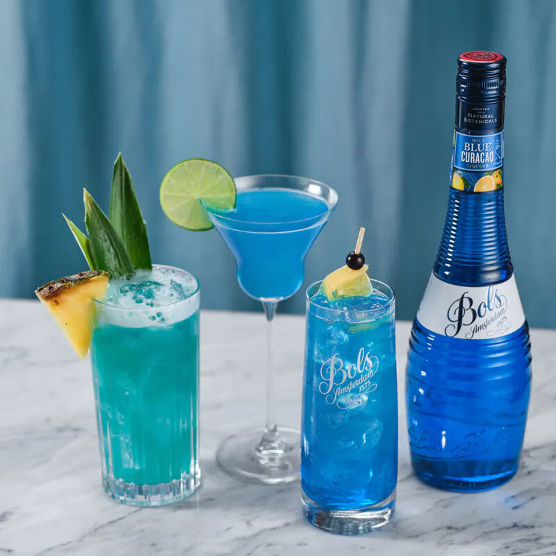 BOLS Blue Orange Flavored Liqueur imported from the Netherlands 700ml DIY bartending base wine prepared wine baking wine