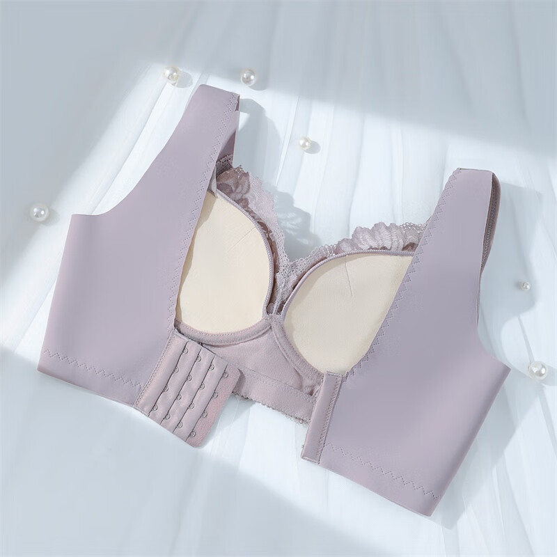 FENTENGCARE pressure-reducing wide-shoulder bra vest-style adjustable breast-retracting anti-sagging women's underwear without rims push-up bra