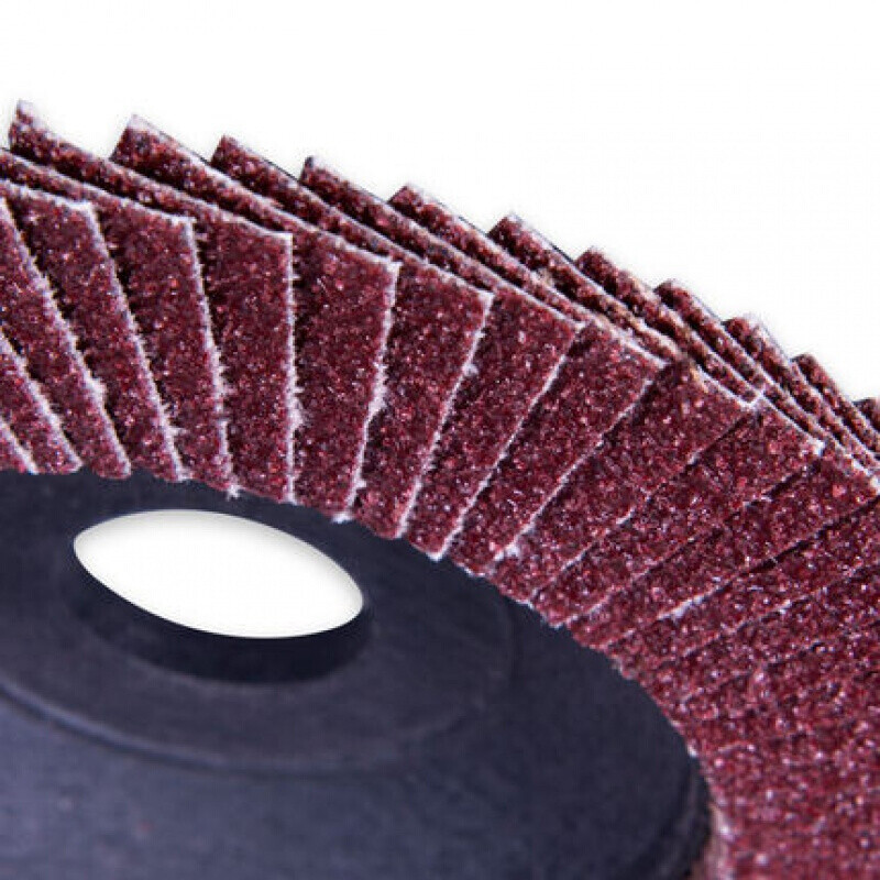 Dongcheng power tool accessories louver blade 100mm*16*72 metal wood polishing grinding louver wheel P60 plastic cover brown corundum 5 pieces