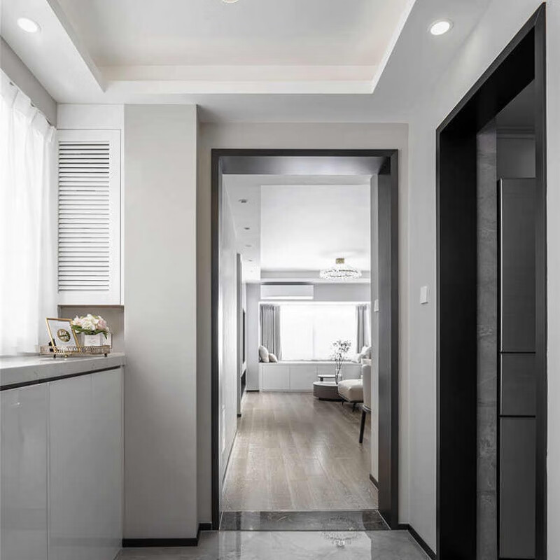 Vinoa stainless steel door cover door frame extremely narrow window cover edging balcony pass aluminum alloy metal titanium gold line magnesium alloy stainless steel door cover door frame extremely narrow window cover edging balcony