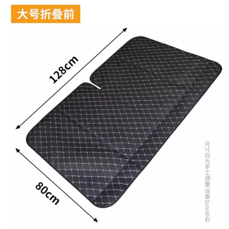 Sanduojiu such as car mattress non-inflatable rear sleeping pad car folding bed car back seat car sleeping artifact car SUV car bed folding black gold rhombus style
