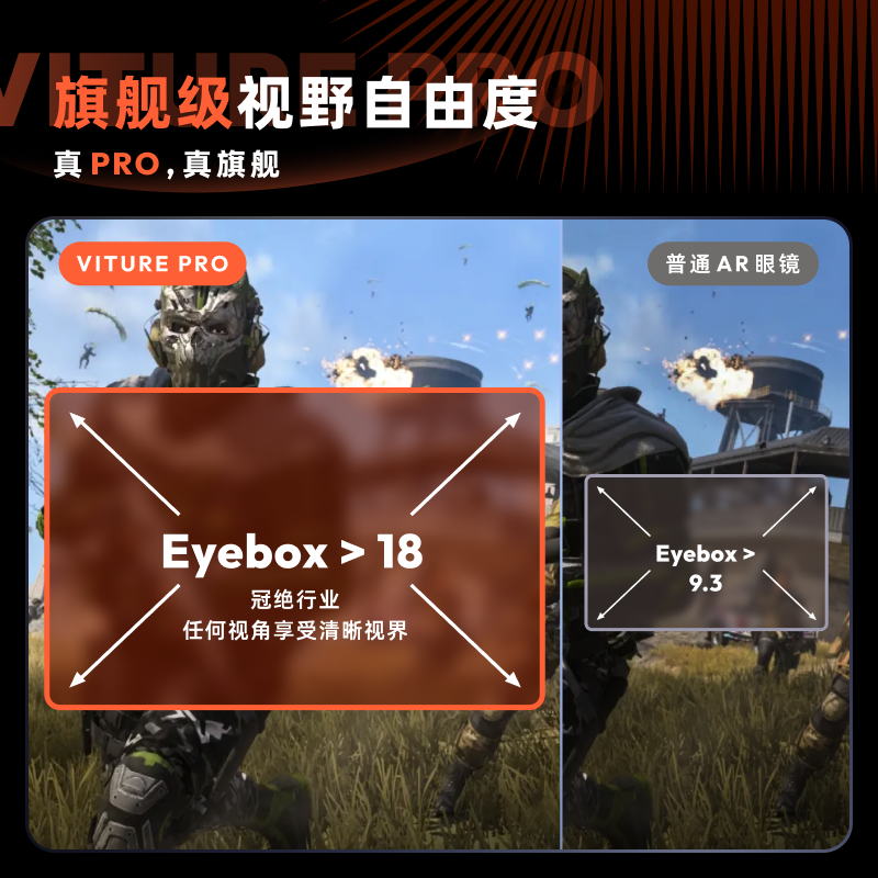 VITURE Pro flagship XR/AR smart glasses AI real-time 2D to 3D conversion 1000nits eye brightness 120Hz high brush mobile immersive large screen