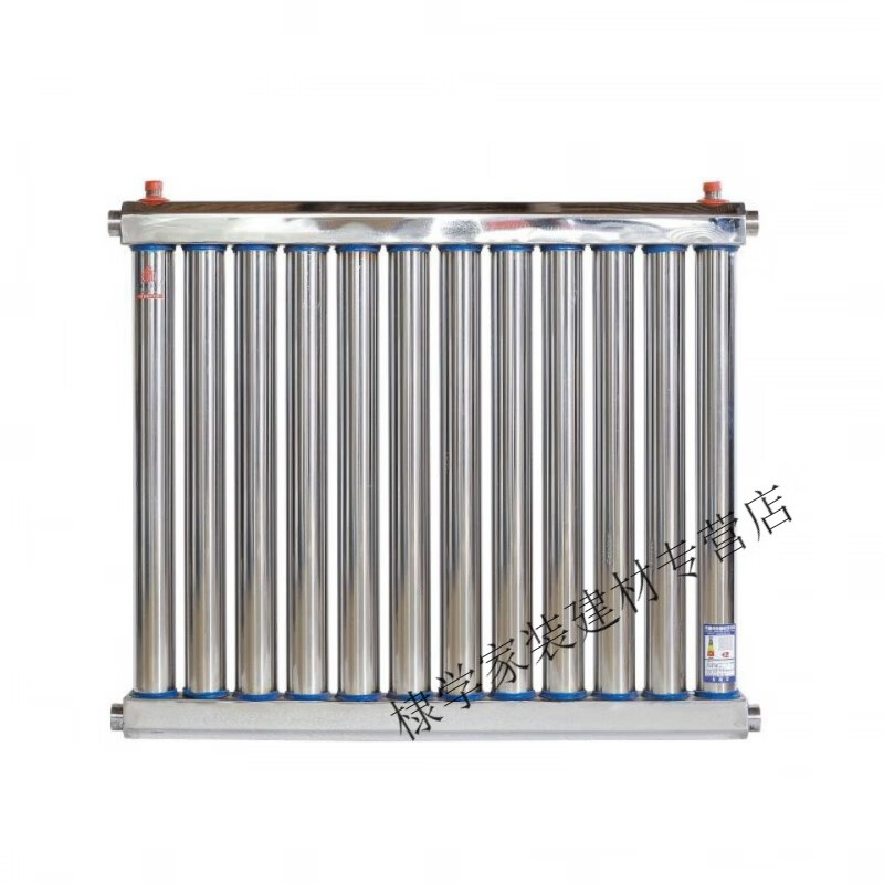 Danstini 304 stainless steel instant heat exchanger over-water heating radiator floor heating plate household hot water exchanger 51-tube 304 stainless steel heat exchanger center distance 60 cm 8 columns