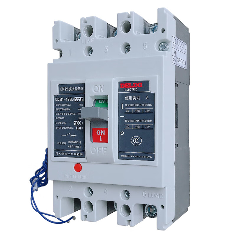 3P 4P shunt trip strong cut 63A molded case circuit breaker CDM1 3310 100A-400A 32A 220v3P
