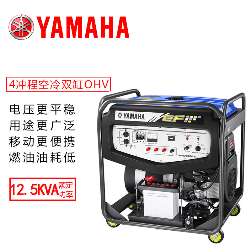 Yamaha (YAMAHA) Japan YAMAHA Yamaha EF17000TE gasoline generator set 12.5KW electric 380V