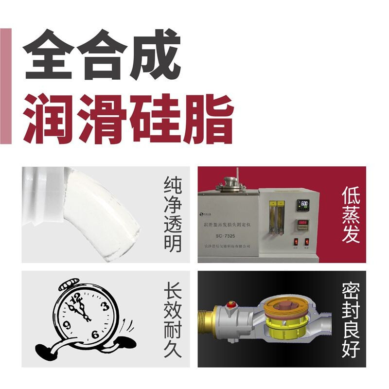 Hutou fully synthetic lubricating silicone grease NSF grade H1 certified water purifier medical equipment waterproof silicone grease 130g single (2#)