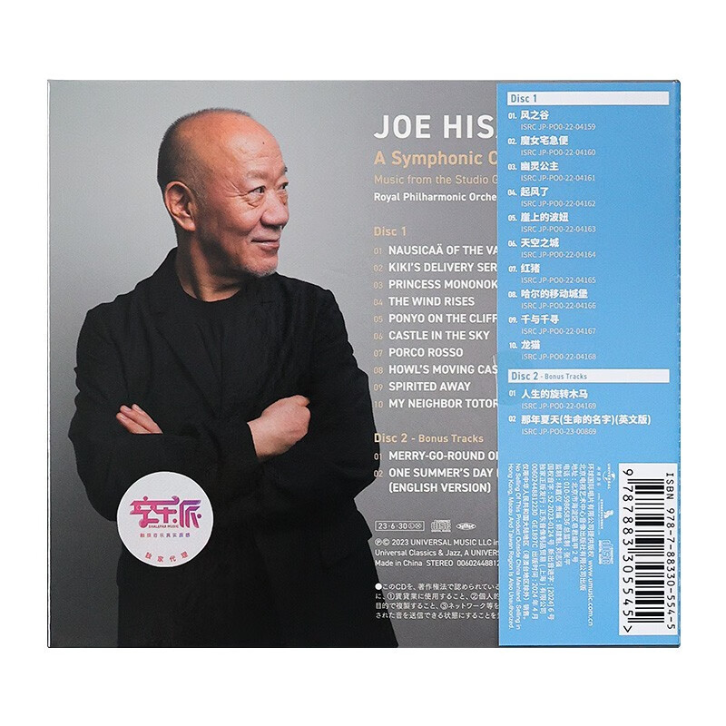 Hisaishi Joe & Royal Philharmonic Orchestra <Miyazaki Hayao Animation Music Symphony Festival (Deluxe Edition)> (2CD)