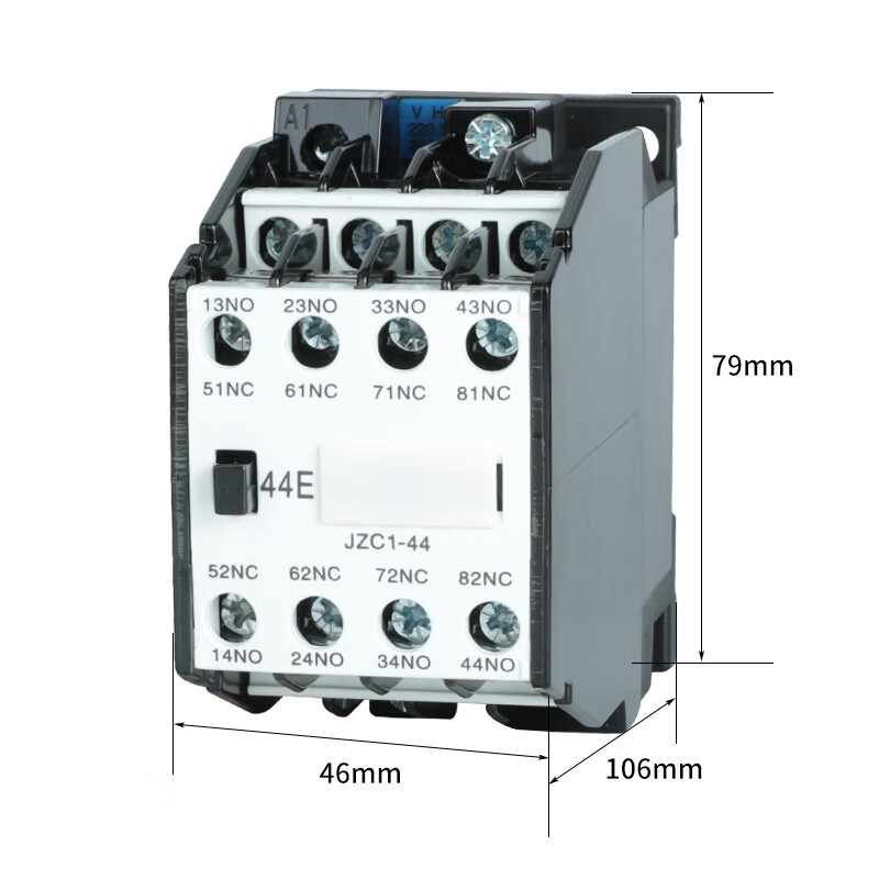 Delixi JZC1-44 four-open and four-closed intermediate relay 220V380V JZC1-62 53 36V24V JZC1-62 220V