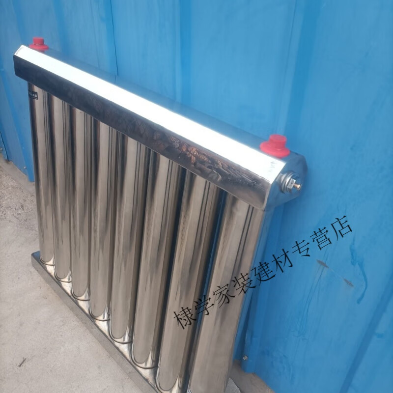 Danstini 304 stainless steel instant heat exchanger over-water heating radiator floor heating plate household hot water exchanger 51-tube 304 stainless steel heat exchanger center distance 60 cm 8 columns