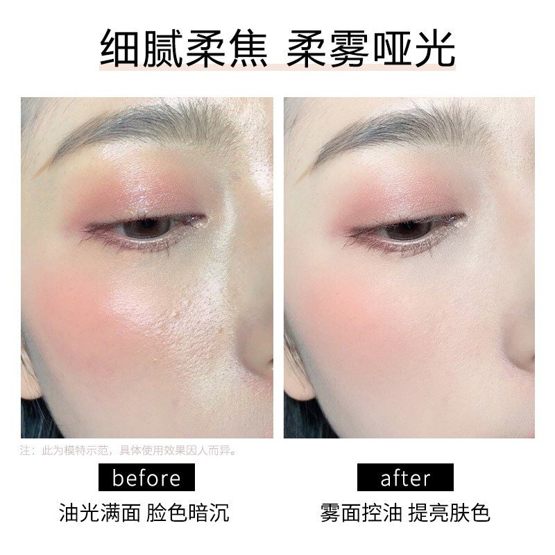 Carslan Loose Powder Setting Powder Oil-Controlling Waterproof and Sweatproof Concealer Long-lasting Non-removing Makeup Invisible Pores Big Brand Touch-up Dry Powder 02# Light Yarn (Three-dimensional Mist and Fine Flash)