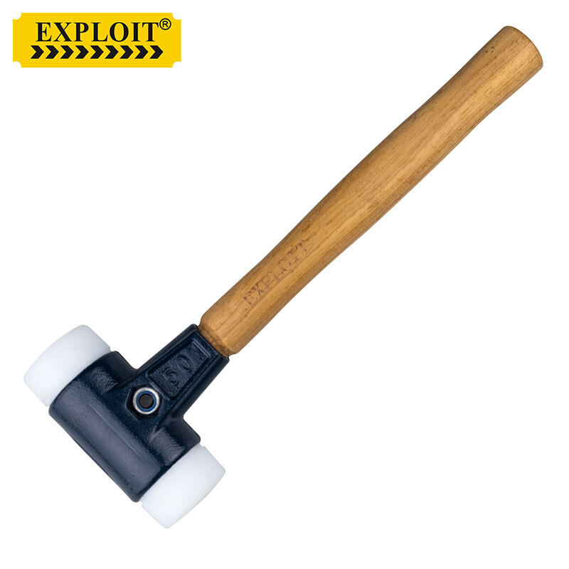 EXPLOIT German quality industrial-grade installation hammer nylon rubber non-elastic hammer detachable 50mm
