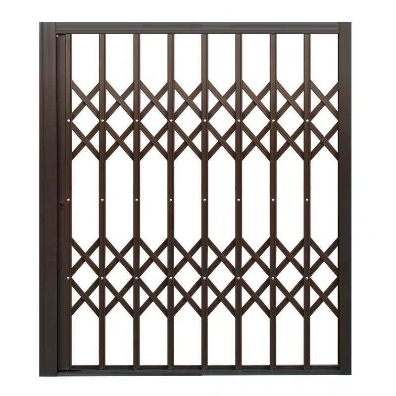 Yangtepai foldable new anti-theft window net balcony telescopic push-pull invisible indoor safety guardrail household gate large flower style white per square meter does not include installation and measurement fees