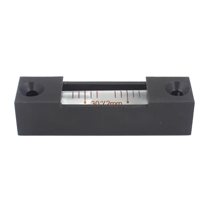 HACCURY high-precision horizontal bubble bead strip level mechanical strip level bubble level bubble level fan small black shell green water 0.10mm/m