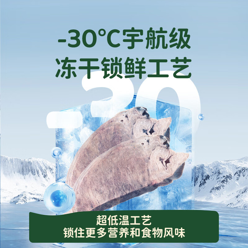 Meatyway Jueyan pet dog snacks freeze-dried meat jerky general pet training reward for cats and dogs freeze-dried raw cut pig heart 50g