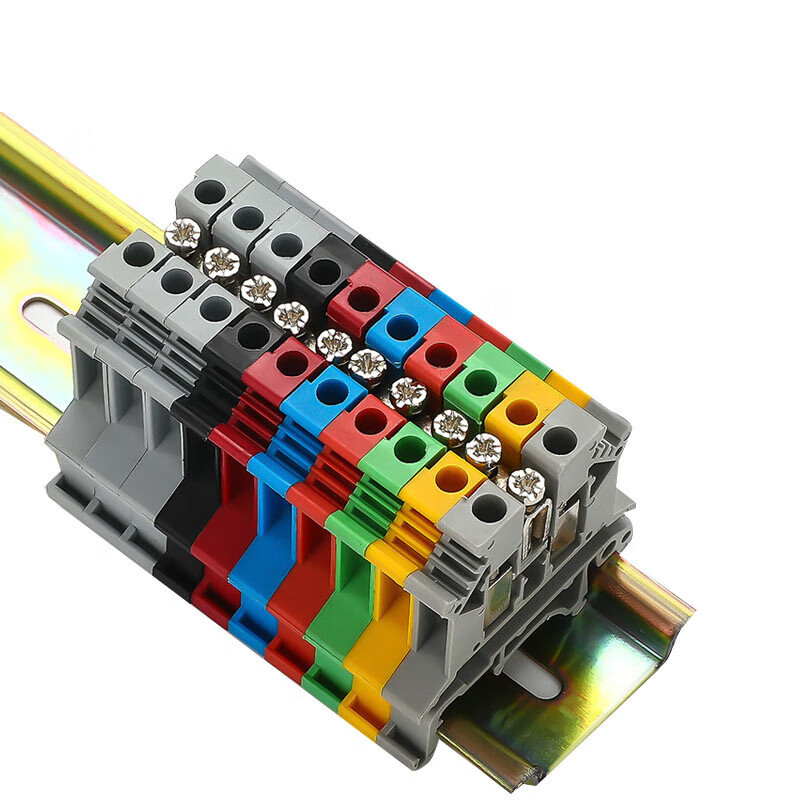 Cast-solid UK terminal connection strip rail-type terminal block voltage wiring copper terminal connector FBI-10-6 (applicable to UK2.5B/5N)