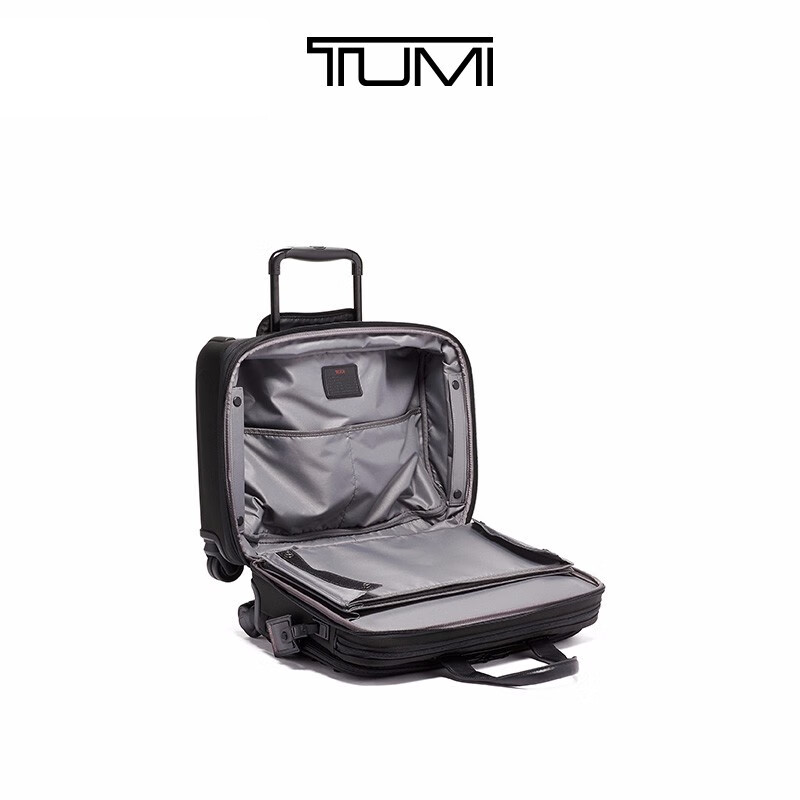 TUMI/Tuming Alpha Briefcase Expandable Business Travel Boarding Trolley Case Trolley Bag New Year’s Valentine’s Day Gift Black/02603627D3