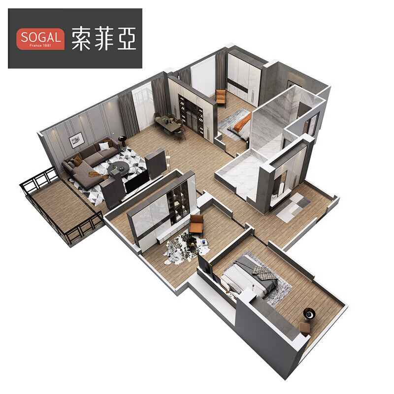 Sofia integrated wardrobe customization, living room storage cabinet, open glass door wine cabinet, entrance shoe rack, high-gloss paint whole house customization, bedroom flat door storage wardrobe, customization gold (specific price is based on the design plan)