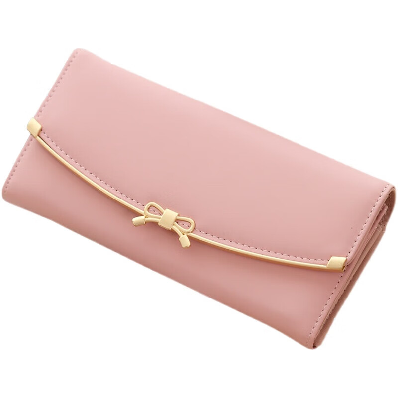 Kuqi Kangaroo Long Wallet Women's High-End Exquisite 2025 New Simple Women's Wallet Niche Design Fashion Pink