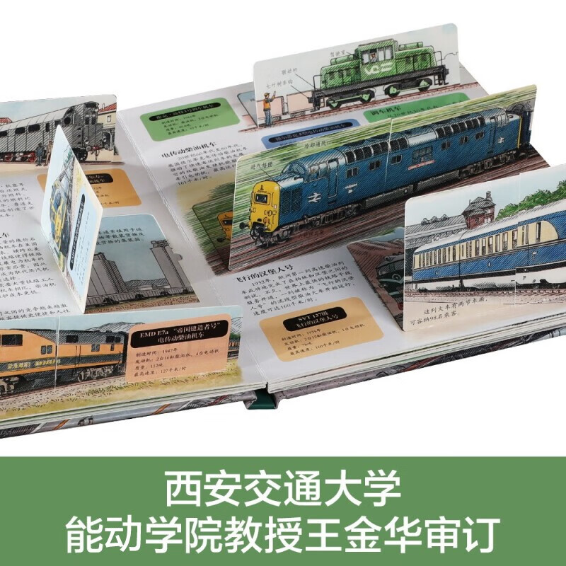 18 yuan off for purchases over 87. Secret Train (5-10 years old children's popular science flipping book) Le Fun Children's Book Revealing Series Children's Enlightenment Popular Science Pop-up Book Children's Book Festival Children's Money Saving Card