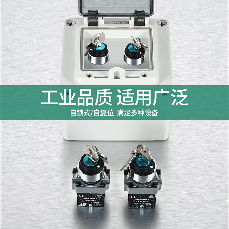 Suowei key switch power lock two-speed BG21/BG25 three-speed BG33 self-resetting self-locking single draw single pull out double draw double pull two-speed self-locking two normally open (BG23)