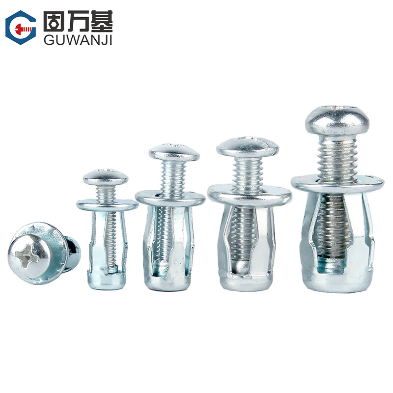 GUWANJI petal nut expansion screw plastic plate hollow iron sheet car fixed lantern type rivet expansion bolt M4x16 (10 pieces)