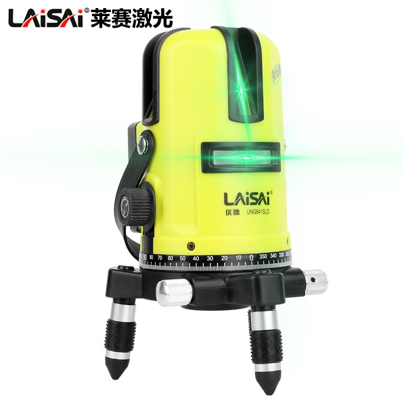 LAISAI LAISAI 5-line 3-line green light level outdoor laser infrared marking instrument automatic leveling and slashing 5-line green light UNG641SLD standard