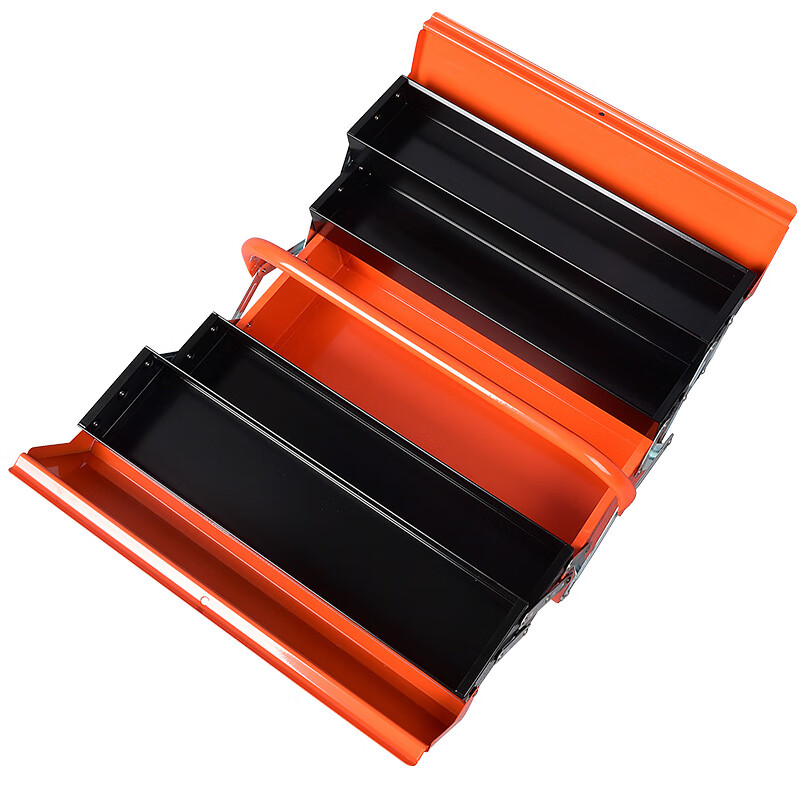Tactix portable tool box three-layer industrial-grade large-capacity folding complete set of household hardware electrician vehicle maintenance 321222