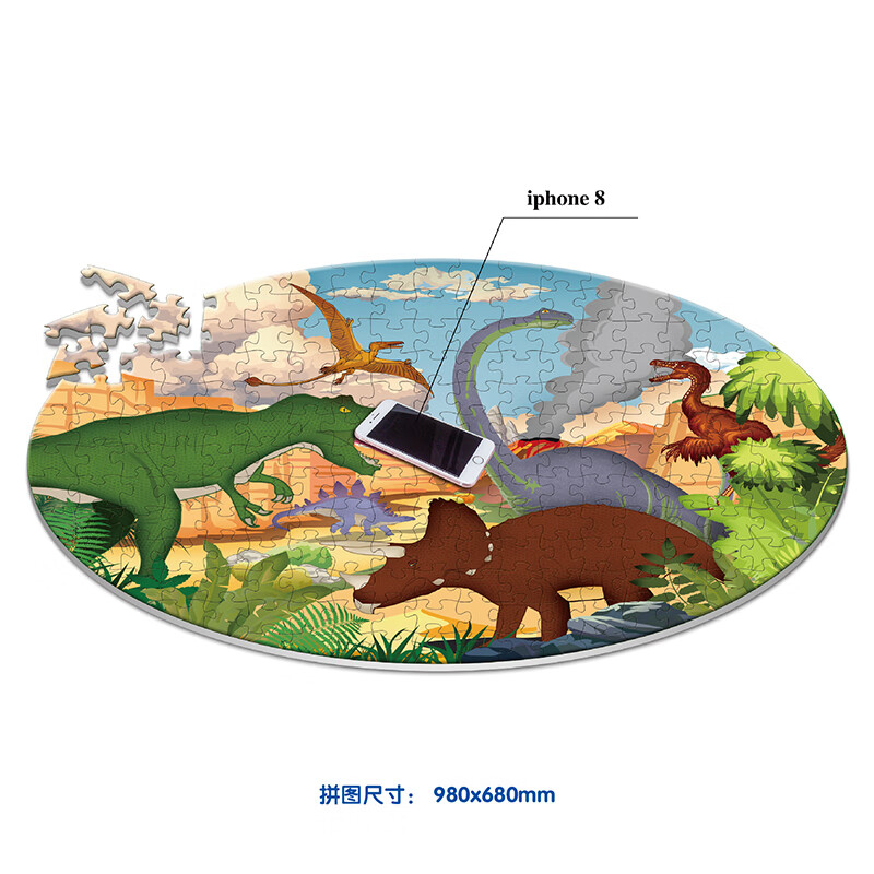 3 boxes of super fun popular science puzzle books (Around the Earth + Wandering in Space + The Dinosaurs Are Coming) 615 high-quality large puzzles + 3 full-color popular science books + 3 oversized posters + 3 gift boxes 6-12 years old Sesame Bear Children's Library