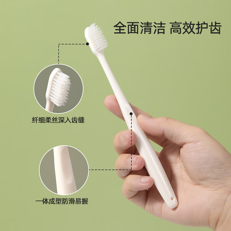 RAOYI gum care toothbrush soft bristles adult family travel size 10 pieces JD.com self-operated