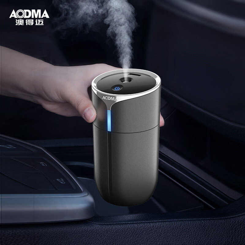 AODMA Car Air Humidification Purifier Indoor Car Heating, Dust Removal and Air Purification Car Home Dual-Purpose Black H1