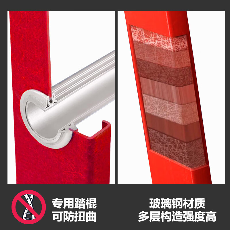 Ruiju fiberglass insulated ladder engineering industrial lifting single-sided electric fire telescopic ladder FSDLT-5400