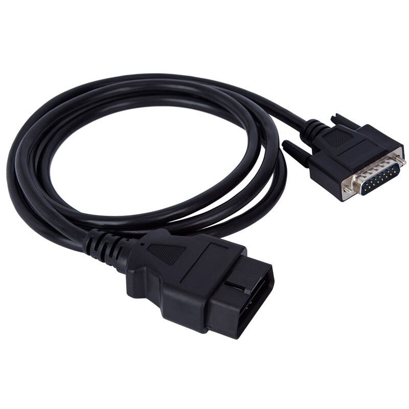 Anhuashun OBD2 female to DB15 male interface expansion connection 1.5m OBD 16pin to DB15 minimum order quantity of ten pieces