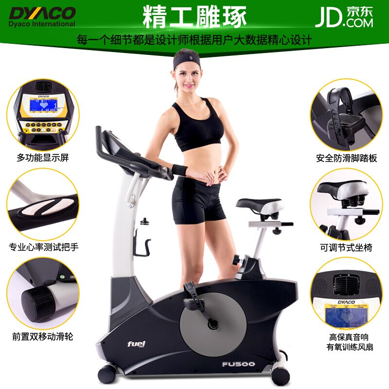 DYACO original imported fitness home vertical exercise bike electromagnetic control spin bike sports fitness equipment FU500 nationwide joint warranty