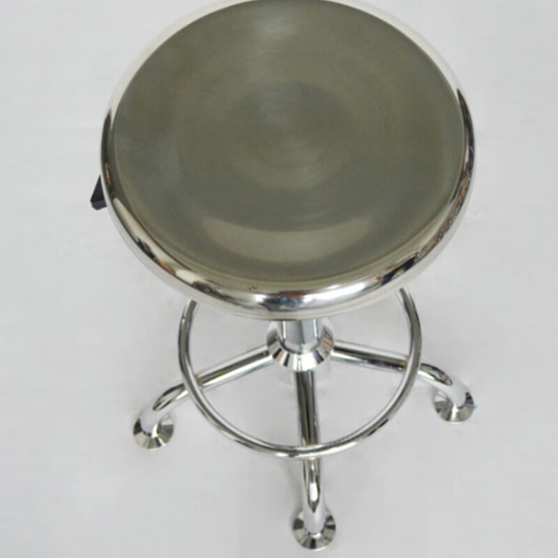 Jin Shiluo K6208 Workshop Stool Stainless Steel Assembly Line Work Stool Round Lift Rotating Chair Hospital Work Station Foot Nail Type Needs to be Installed by Yourself Customized