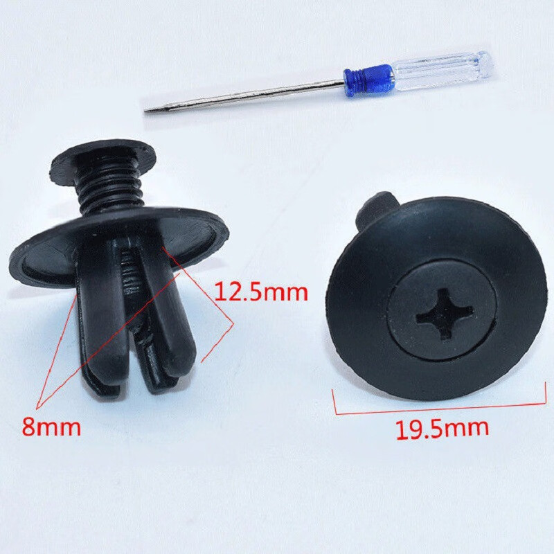 General model 8mm expansion screw lining roof trunk buckle through-core nail fender fender buckle 10 screwdriver
