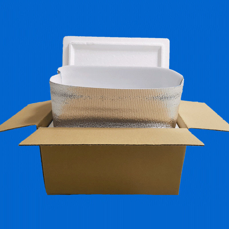 Postal box foam box matching carton set vegetables, fruits, fresh frozen products, seafood express insulated fresh-keeping box No. 1.5 high box + carton (3 sets)