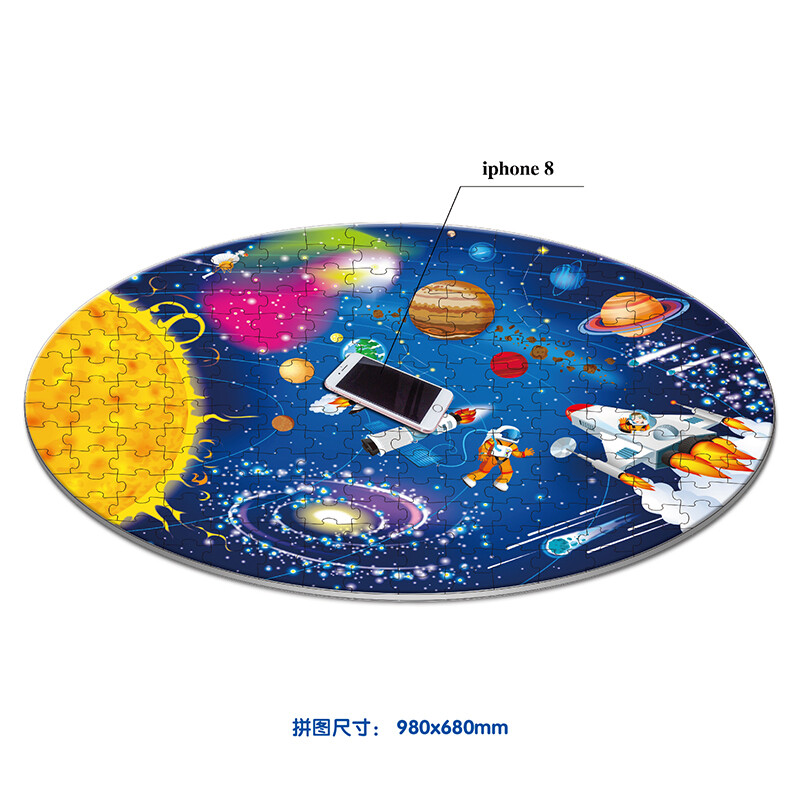 3 boxes of super fun popular science puzzle books (Around the Earth + Wandering in Space + The Dinosaurs Are Coming) 615 high-quality large puzzles + 3 full-color popular science books + 3 oversized posters + 3 gift boxes 6-12 years old Sesame Bear Children's Library