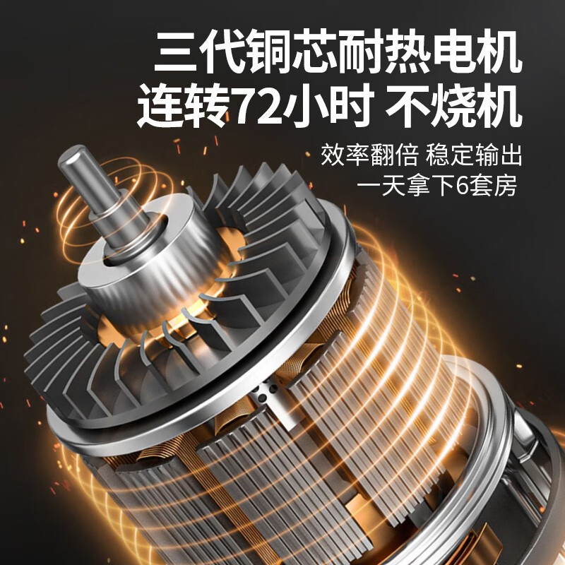 Golundado self-cleaning wall grinder with light, long pole, dust-free sandpaper machine, putty wall polishing machine, sand wall machine, sanding machine, anti-ash height, 4-meter vacuum selection set