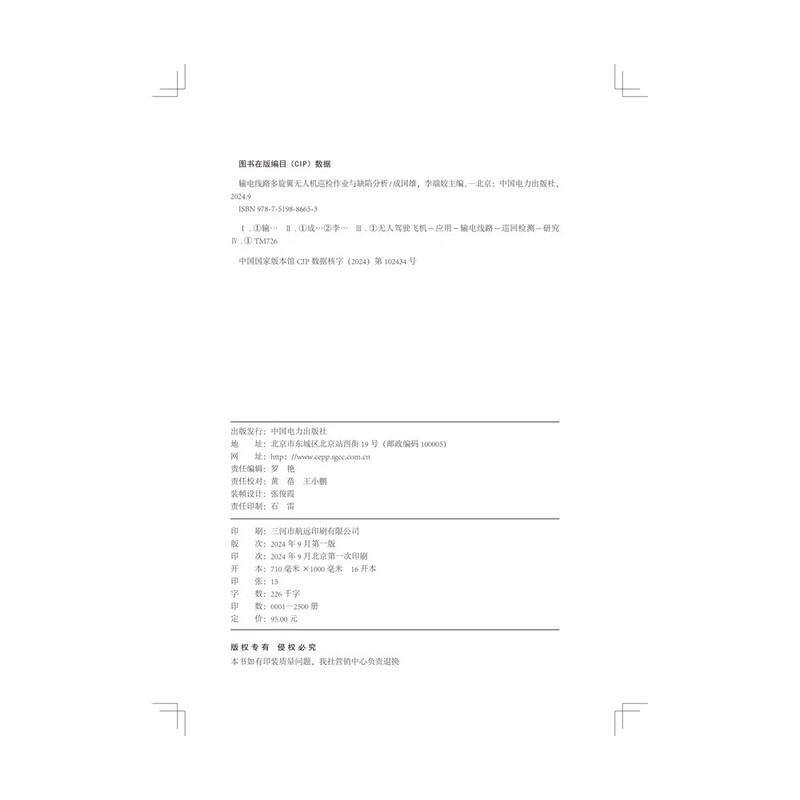 Multi-rotor drone inspection operations and defect analysis of power transmission lines