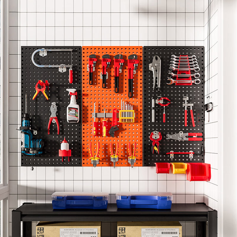 Kaiyuan Hardware Tool Hanging Plate Tool Rack Workbench Tool Cabinet Storage Hook Set (Excluding Hanging Plate) Package Five Suitable for Two 1000*500mm Hanging Plate KY-GGTC05