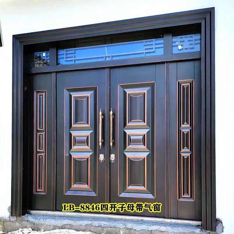 Vinoa glass door rural door rural self-built house custom door entrance door zinc alloy class A security door villa door style 3