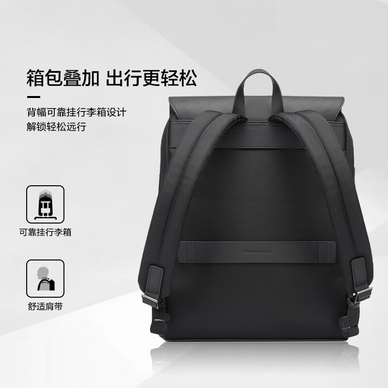 Samsonite Computer Bag Backpack 15-inch Laptop Bag Men's and Women's Backpack Business Handbag Travel Bag AH9