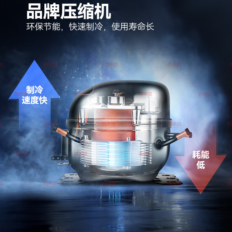 Xilaisheng beer cabinet refrigerated display cabinet fresh cabinet commercial refrigerator beverage cabinet wine cabinet freezer double door full screen door XLS-QPFL-1260