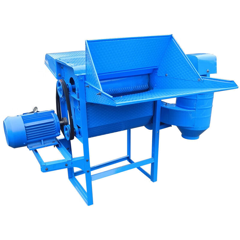 Wen Yijia customized household rapeseed threshing machine for agricultural soybeans, sorghum and sesame new threshing machine full feeding multi-functional wheat threshing machine new type 50 + high power motor