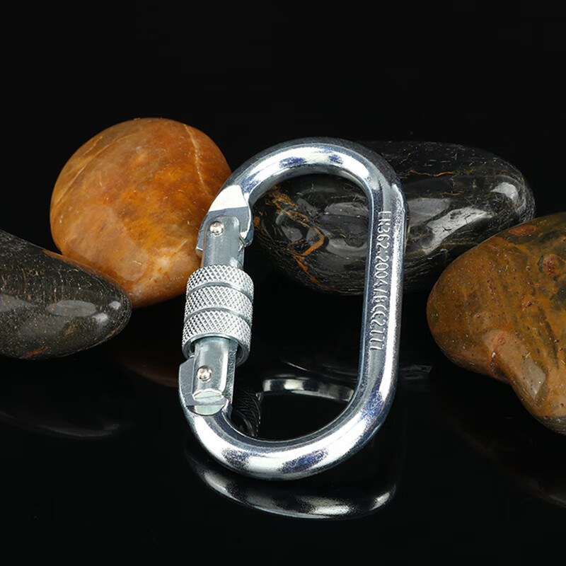 Sanduao speed drop O-type thread lock, high-altitude operation main lock, quick-hook outdoor safety hook, safety buckle AD-WJ012 O-type thread steel lock