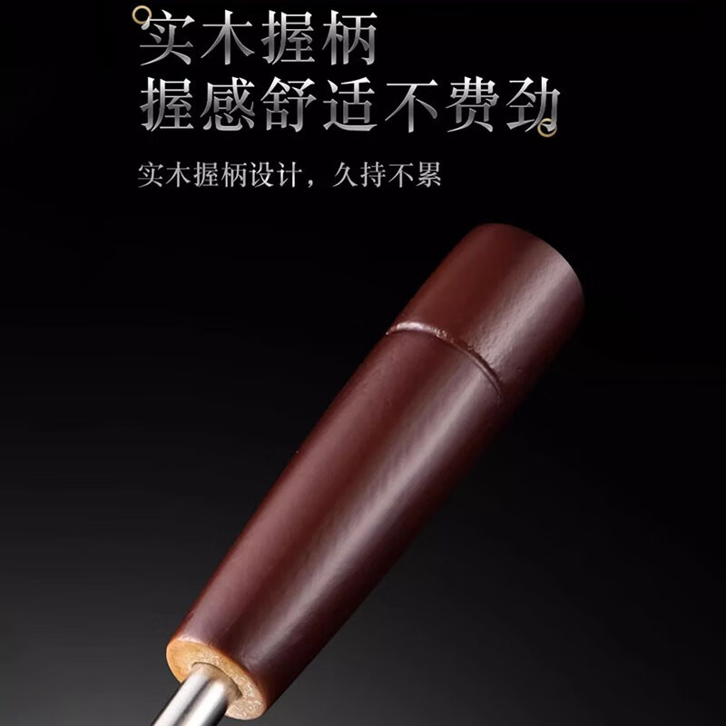 Midele household hand-pressed mechanical walnut cracker hickory sheller nut cracker nut cracker wooden handle core black walnut wood model (size adjustable)