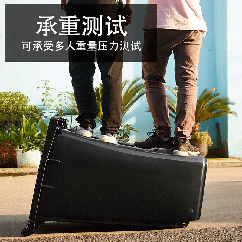 Large outdoor trash can for dry and wet classification industrial 240 liters large commercial sanitation outdoor 120 area with cover 120 liters thickened barrel brown wet garbage with wheels