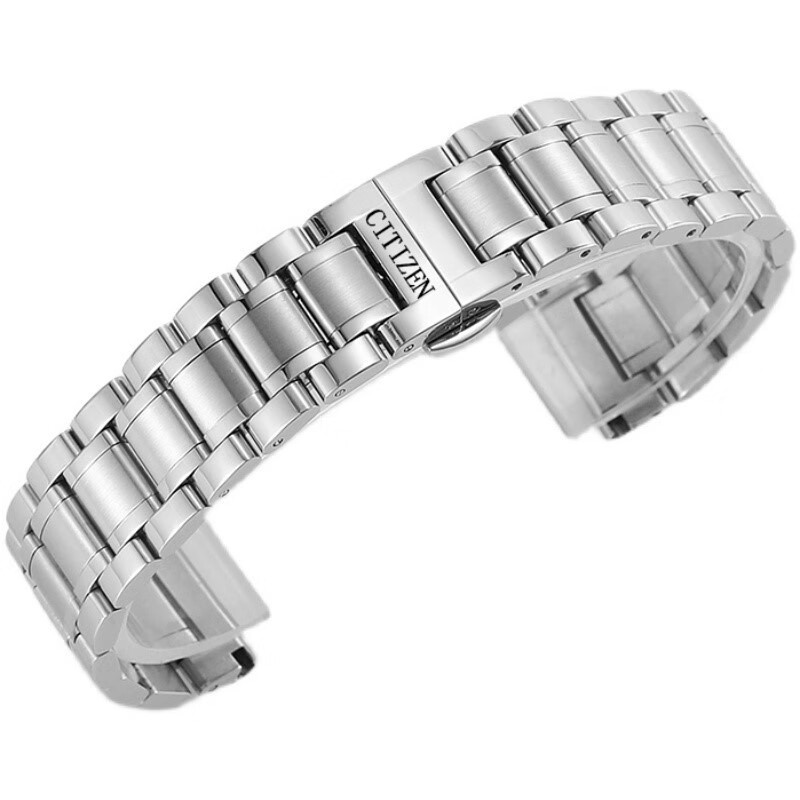 Suitable for Citizen watch strap original light kinetic energy steel strap stainless steel strap butterfly buckle Sky Eagle Orange stainless steel bracelet rose gold 15mm